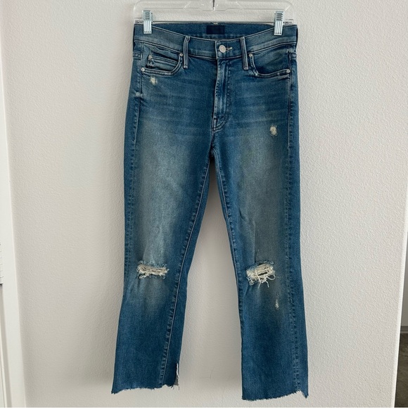 MOTHER The Rascal Ankle Chew Jeans in Learning to Hula Size: 26 - Picture 3 of 14
